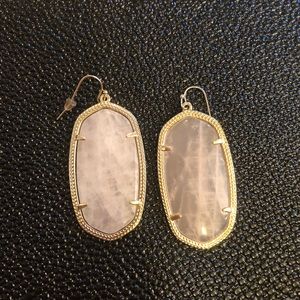 Kendra Scott Danielle Earrings in Rose Quartz